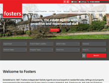 Tablet Screenshot of fostersestateagents.com